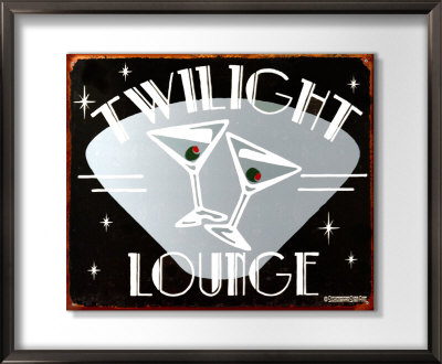 Twilight Lounge Framed Sign Twilight Lounge Framed Sign