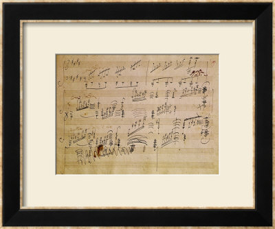 Moonlight Sonata Score. Score Sheet of quot;Moonlight Sonataquot; Framed Print. zoom. view in room