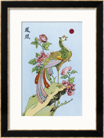 Fong Hoang The Chinese Phoenix Framed Print zoom view in room