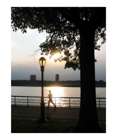 Runner at Sunset on a Summer Day Giclee Print Runner at Sunset on a Summer Day Giclee Print