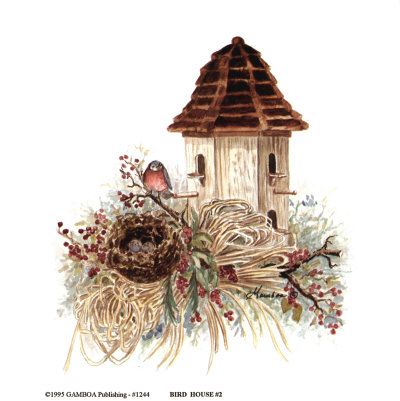 Birdhouse No 2 Print Birdhouse No 2 Print
