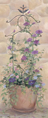 Trellis Vines II Print Trellis Vines II Print