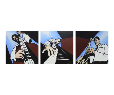 Blues Jazz Trio Giclee Print Blues Jazz Trio Giclee Print