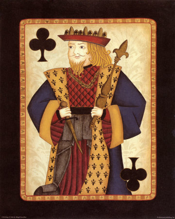 King of Clubs Print King of Clubs Print