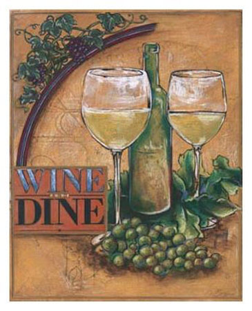 Wine and Dine II Print Wine and Dine II Print