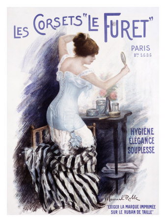 Corsets le Furet Giclee Print Corsets le Furet Giclee Print