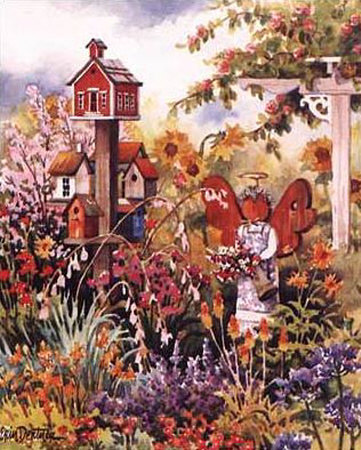 Garden Angel Print Garden Angel Print