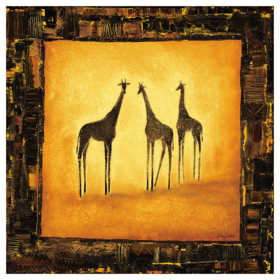 Les Trois Girafes Print Les Trois Girafes Print