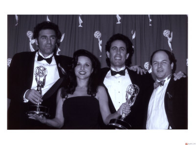 The Cast of Seinfeld with Awards Print The Cast of Seinfeld with Awards Print