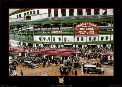 Wrigley Field Print Wrigley Field Print