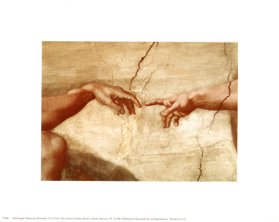 The Creation of Adam, c.1510 (detail) Print The Creation of Adam, c.1510 (detail) Print