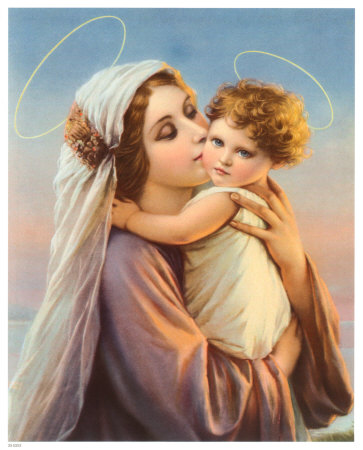 Madonna with Child Print Madonna with Child Print