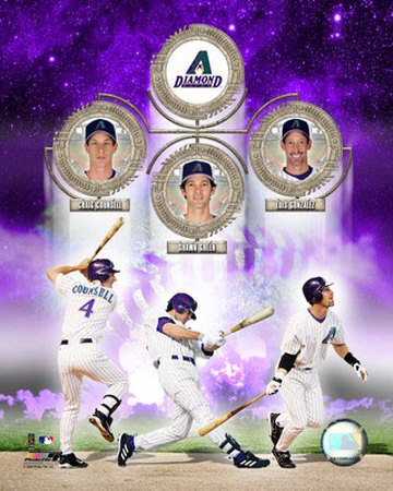 2006 - Diamondbacks Big 3 Hitters Photograph 2006 - Diamondbacks Big 3 Hitters Photograph