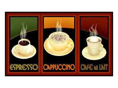 Gourmet Coffee Giclee Print Gourmet Coffee Giclee Print