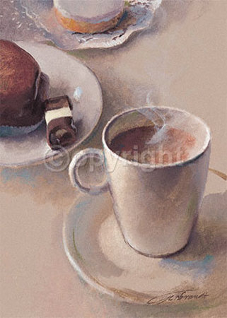 Steaming Chocolate Print Steaming Chocolate Print