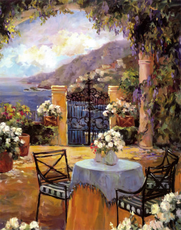Seaside Terrace Print Seaside Terrace Print