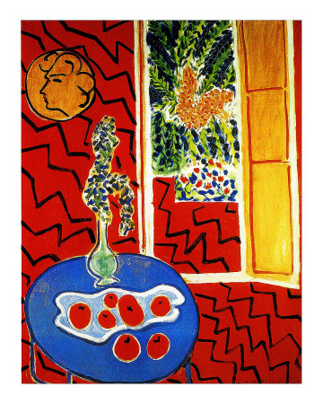 Red Interior Giclee Print Red Interior Giclee Print