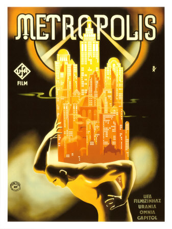 Metropolis, 1928 Giclee Print Metropolis, 1928 Giclee Print