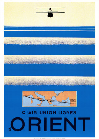 Air Union Lignes Orient Print Air Union Lignes Orient Print