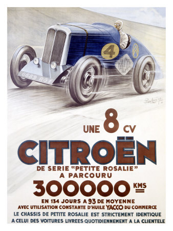 Citroen, Une 8 CV Giclee Print Citroen, Une 8 CV Giclee Print