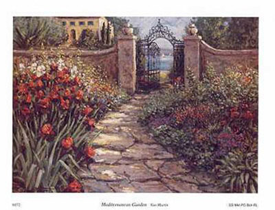 Mediterranean Garden Print Mediterranean Garden Print