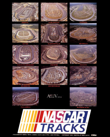 Nascar Tracks Print Nascar Tracks Print