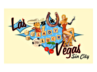 Las Vegas, Sin City Giclee Print Las Vegas, Sin City Giclee Print