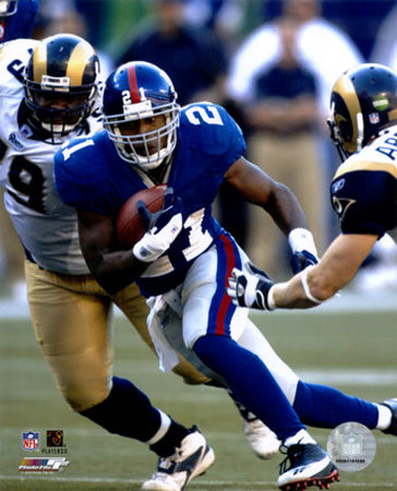 Tiki Barber - '05 / '06 Rushing Action Photograph Tiki Barber - '05 / '06 Rushing Action Photograph