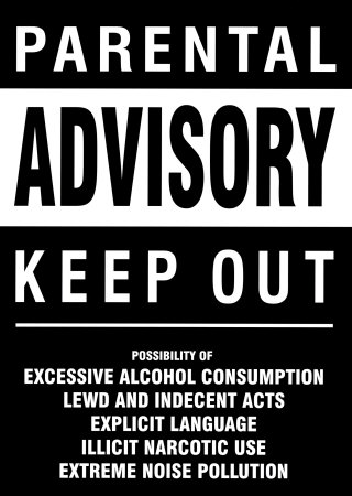Parental Advisory Poster Parental Advisory Poster