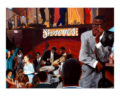 A Night at Simone's Giclee Print A Night at Simone's Giclee Print