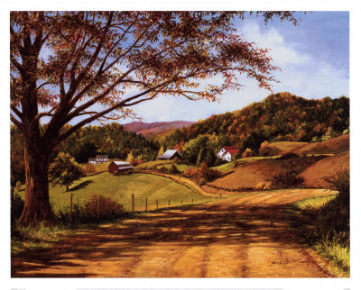 Country Roads Print by Lene