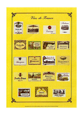 Vins De France Print Vins De France Print
