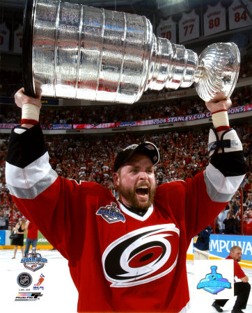 Aaron Ward 2006 Stanley Cup Photograph Aaron Ward 2006 Stanley Cup Photograph