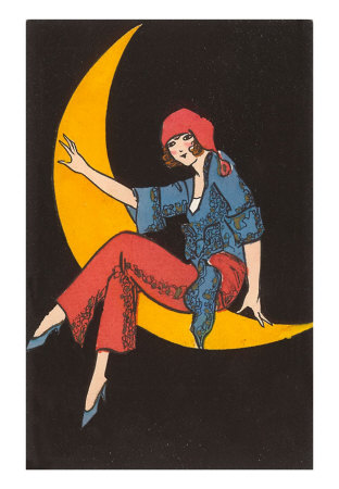 Gypsy Lady on Moon Print Gypsy Lady on Moon Print