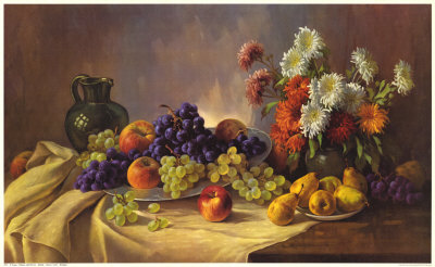 Still Life with Fruit Print Still Life with Fruit Print