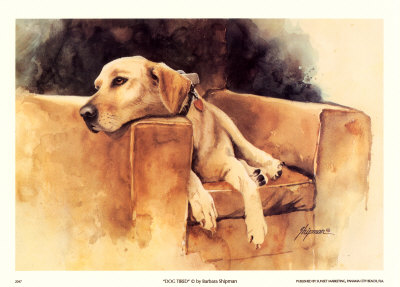 Dog Tired Print Dog Tired Print