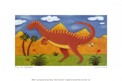 Izzy the Iguanodon Print Izzy the Iguanodon Print