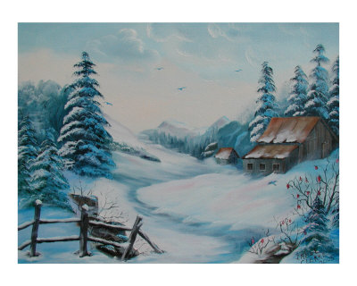 Winter Blues Giclee Print Winter Blues Giclee Print