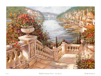 Mediterranean Cove Print Mediterranean Cove Print