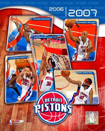2006 - 2007 Pistons Team Composite Photograph 2006 - 2007 Pistons Team Composite Photograph