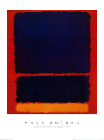Blue, Orange, Red, 1961 Print Blue, Orange, Red, 1961 Print