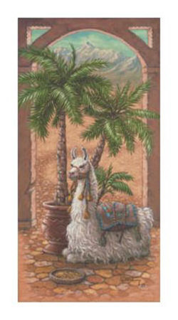 White Llama II Print White Llama II Print