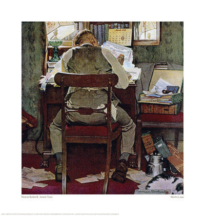 Income Taxes Giclee Print Income Taxes Giclee Print