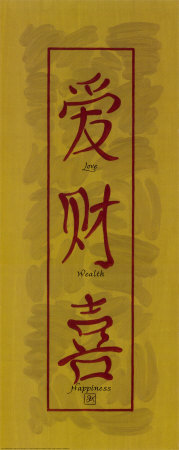 Asian Symbols III Print Asian Symbols III Print