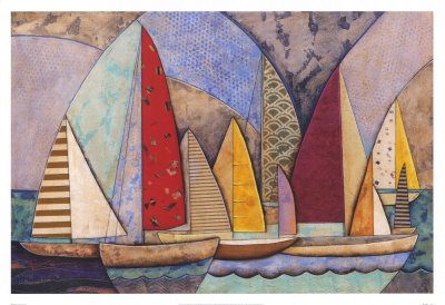 Race at Sea Print Race at Sea Print