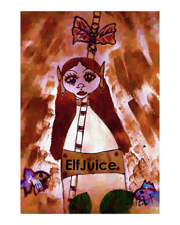 Elf Juice Giclee Print Elf Juice Giclee Print