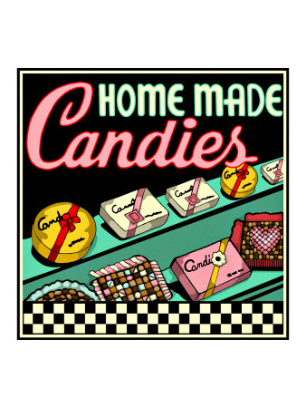 Home Made Candies Giclee Print Home Made Candies Giclee Print