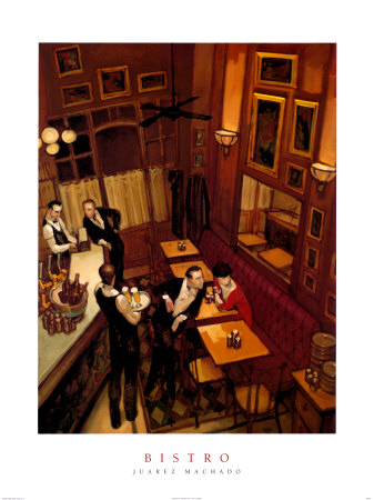 Bistro Print by Juarez Machado