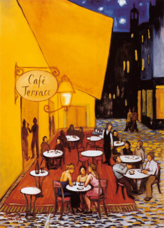 Cafe Terrace Print Cafe Terrace Print