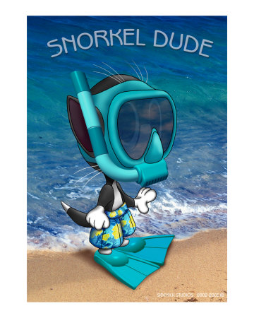 Snorkel Dude Photographic Print Snorkel Dude Photographic Print